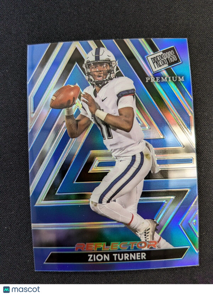 2024Press Pass Premium Blue Reflector Zion Turner #151 /25