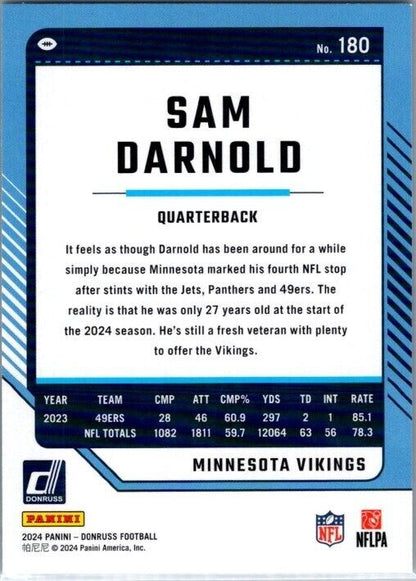 2024 Panini Donruss - #180 Sam Darnold