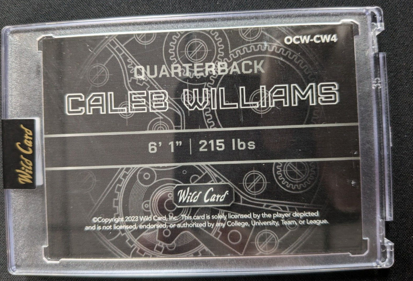 2023 Wild Card Blue On the Clock Teal Caleb Williams #OCW-CW4 (RC) 2/2