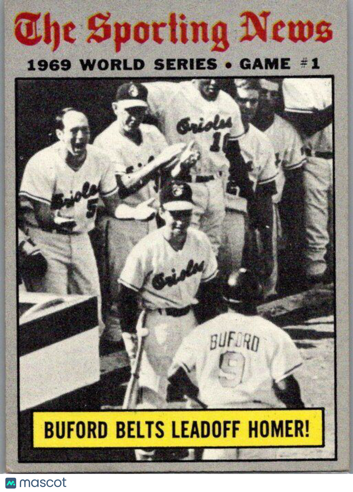 1970 Topps #305 World Series Game 1 - Buford Belts Leadoff Homer!