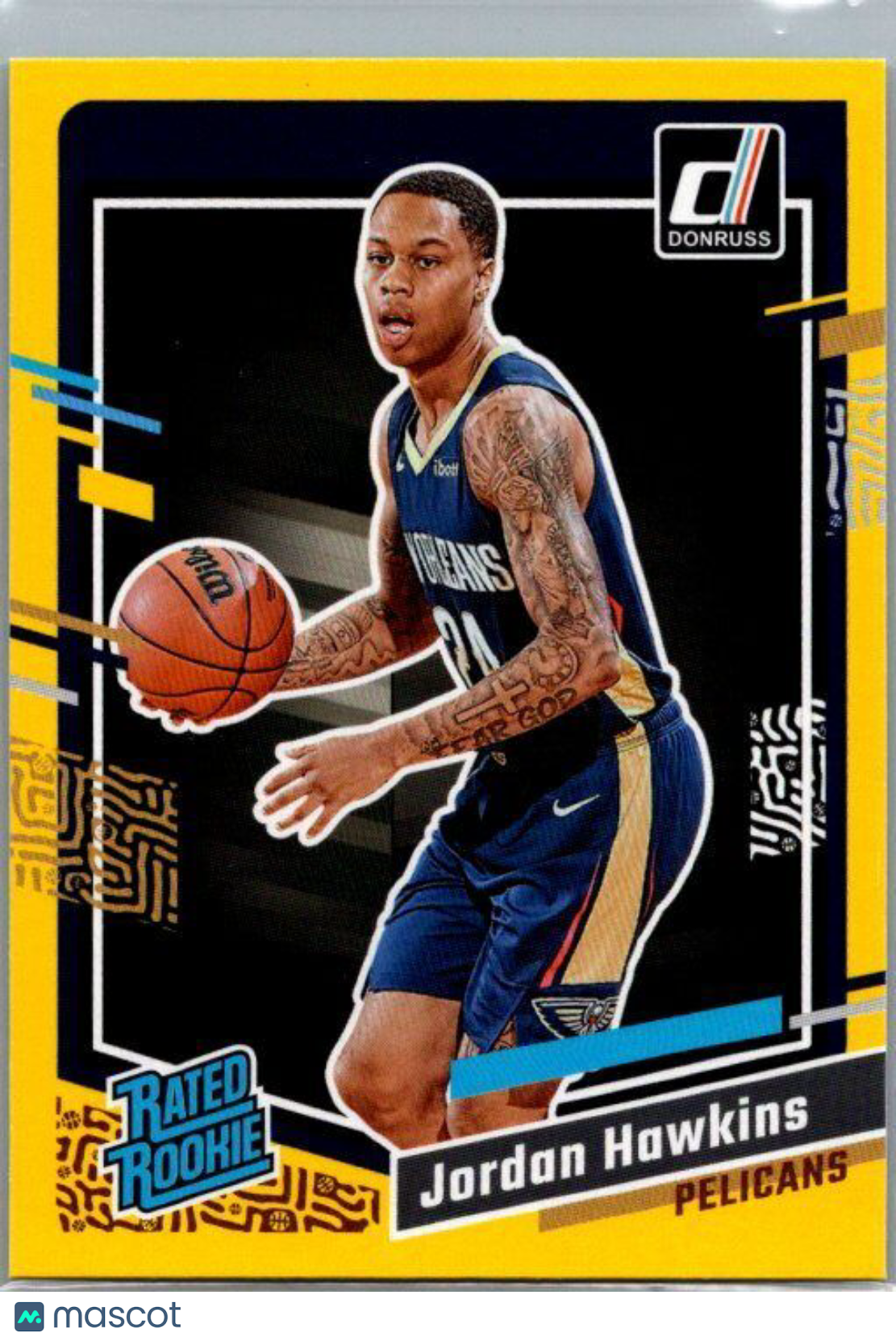 2023-24 Donruss #219 Jordan Hawkins Yellow Flood