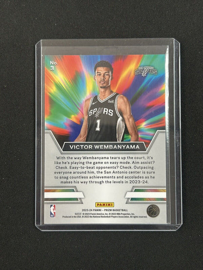 2023-24 Panini Prizm - Instant Impact Silver Prizm #3 Victor Wembanyama (RC)