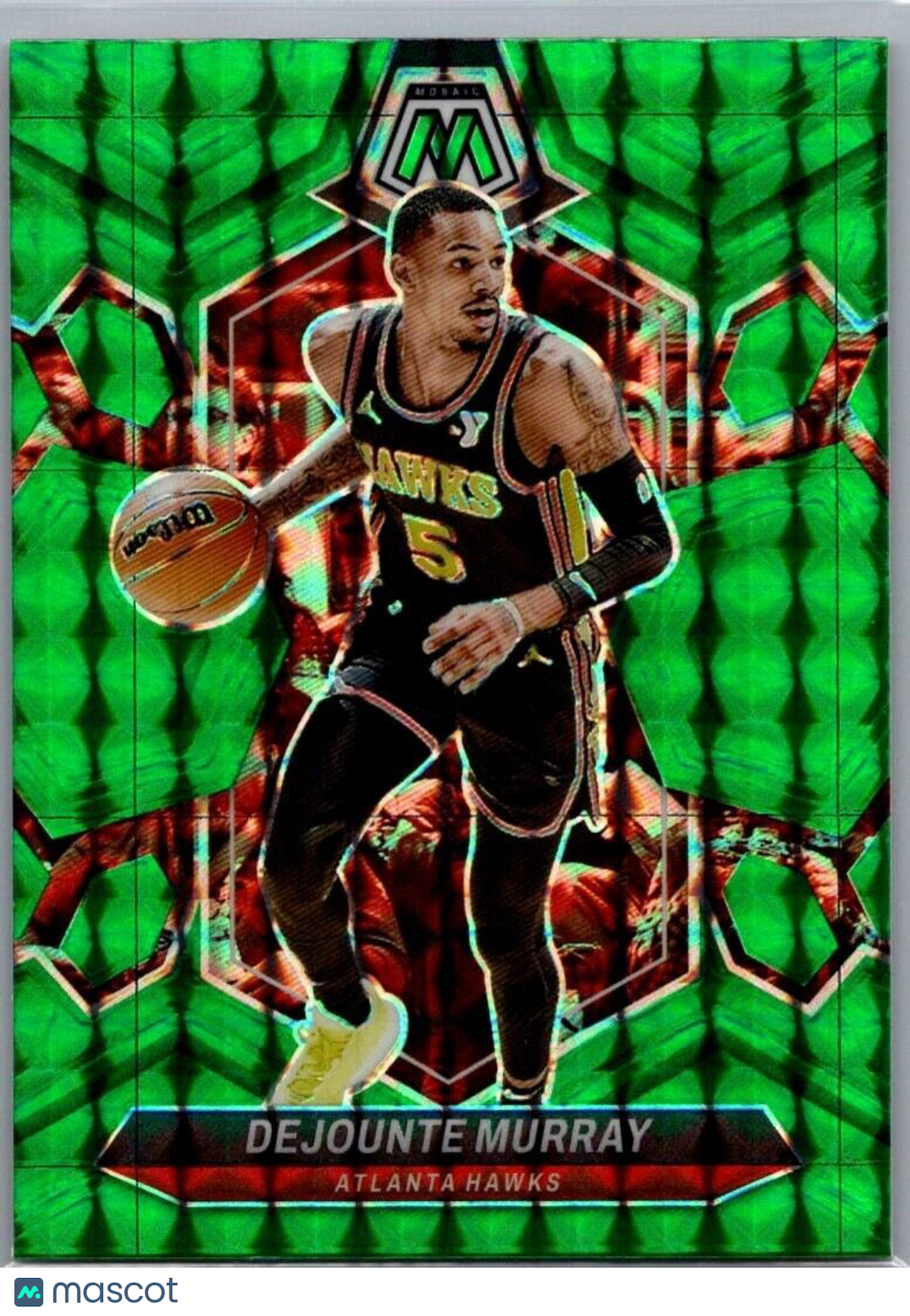 2023-24 Panini Mosaic Dejounte Murray #134 Green Mosaic