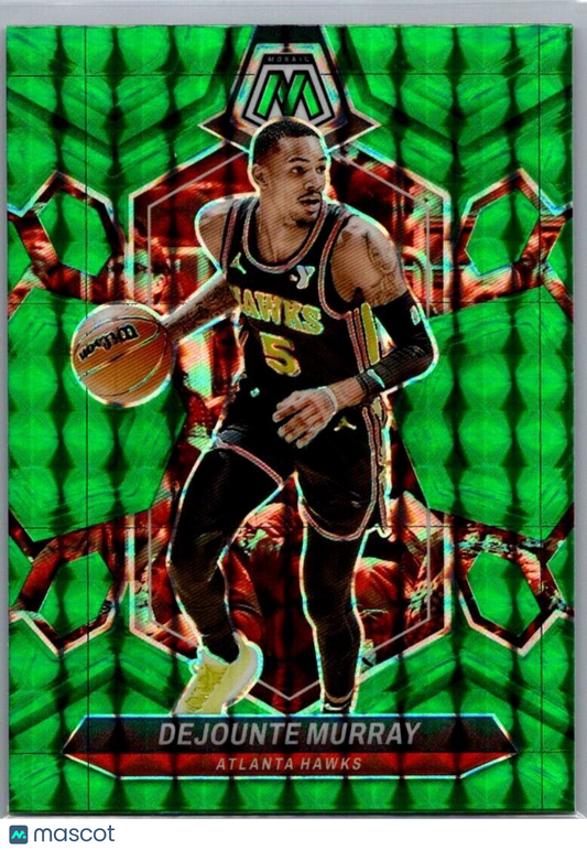 2023-24 Panini Mosaic Dejounte Murray #134 Green Mosaic