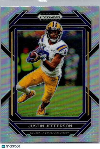 2023 Panini Prizm Draft Picks Silver - #61 Justin Jefferson