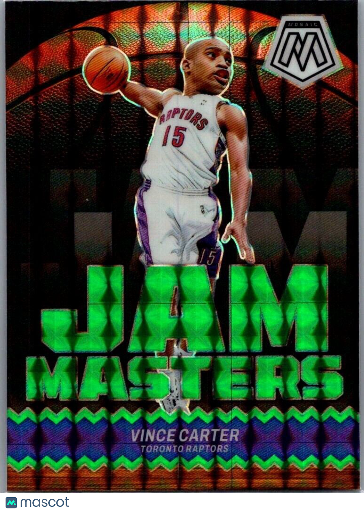 2023-24 Panini Mosaic Vince Carter #19 Green Mosaic Jam Masters