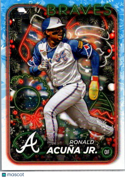 2024 Topps Holiday #H100 Ronald Acuña Jr.