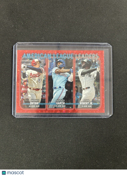 2024 Topps American League Leaders Red Cracked Ice /199