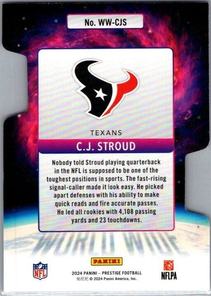 2024 Panini Prestige - #WW-CJS C.J. Stroud World Wide Diecut Case Hit