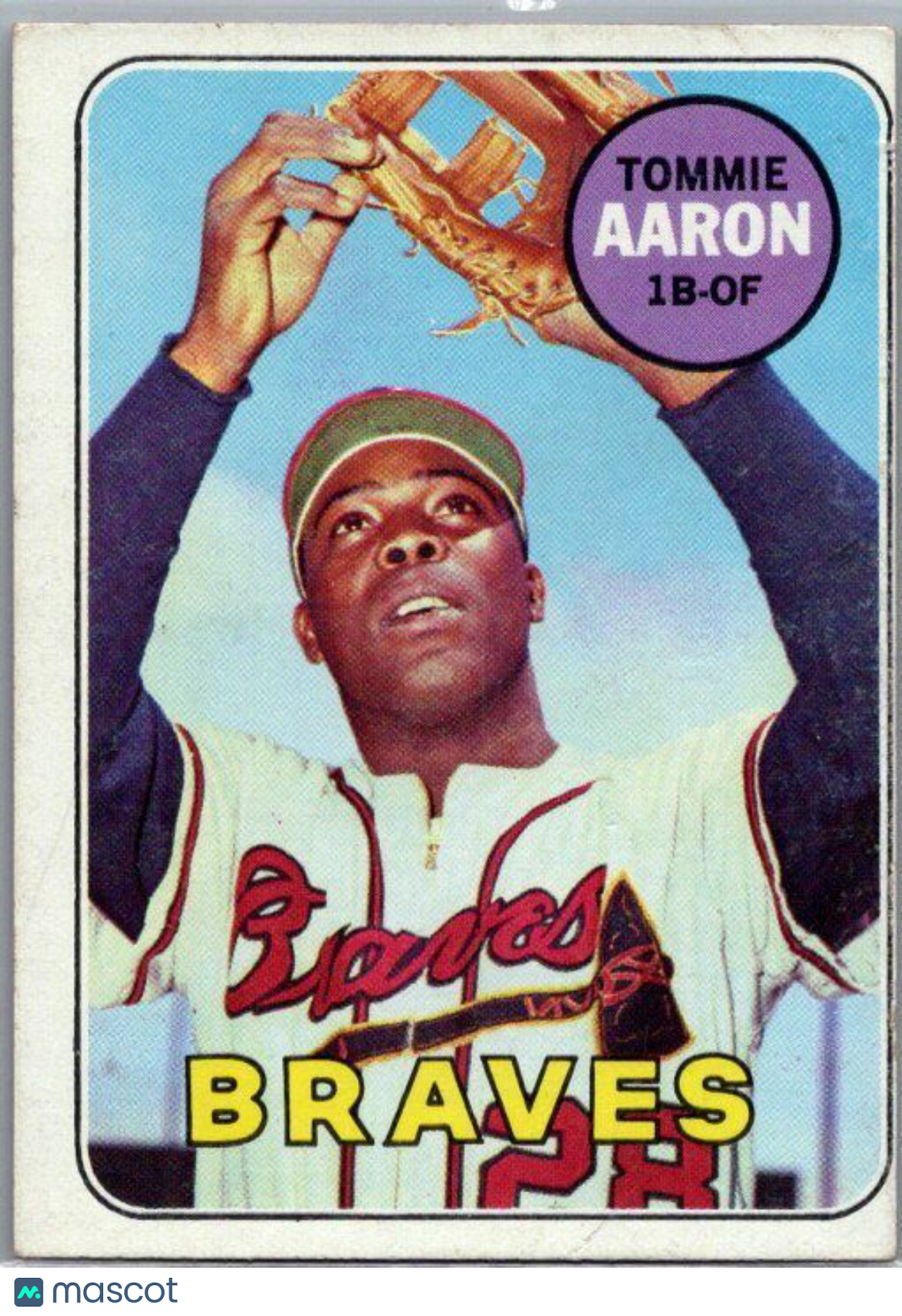 1969 Topps #128 Tommie Aaron