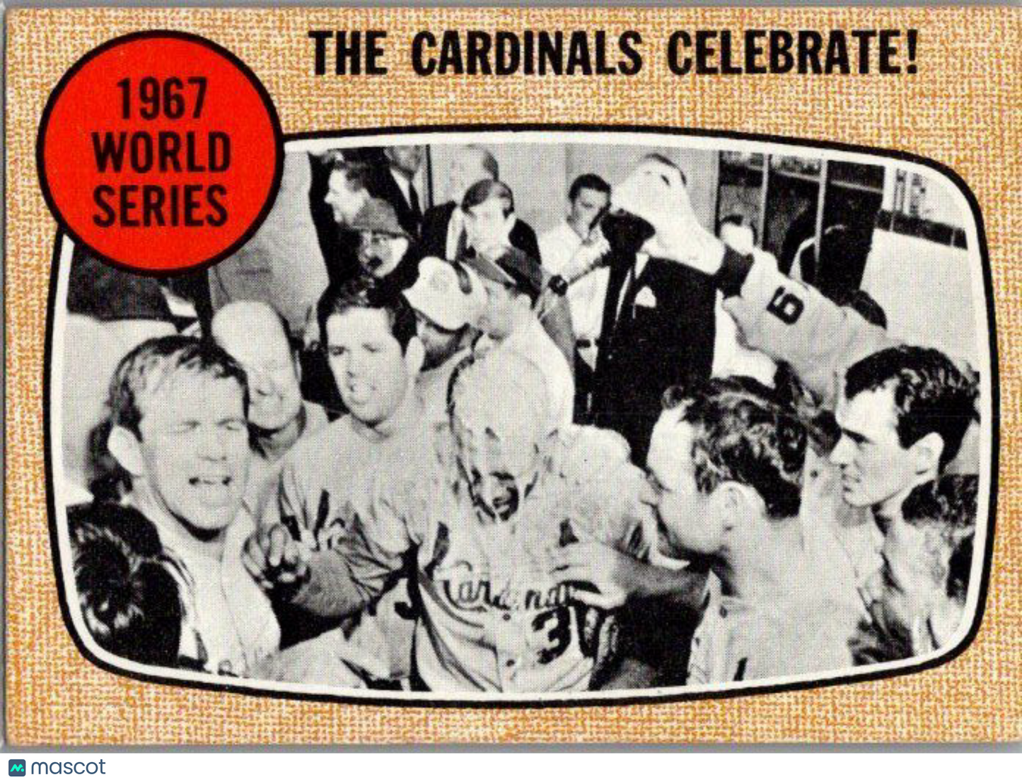 1968 Topps #158 1967 World Series - The Cardinals Celebrate!