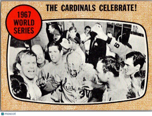 1968 Topps #158 1967 World Series - The Cardinals Celebrate!