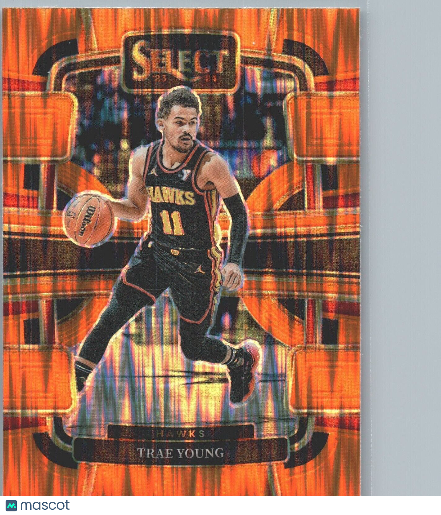 2023-24 Panini Select - Orange Flash Concourse #43 Trae Young