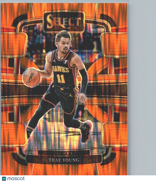 2023-24 Panini Select - Orange Flash Concourse #43 Trae Young