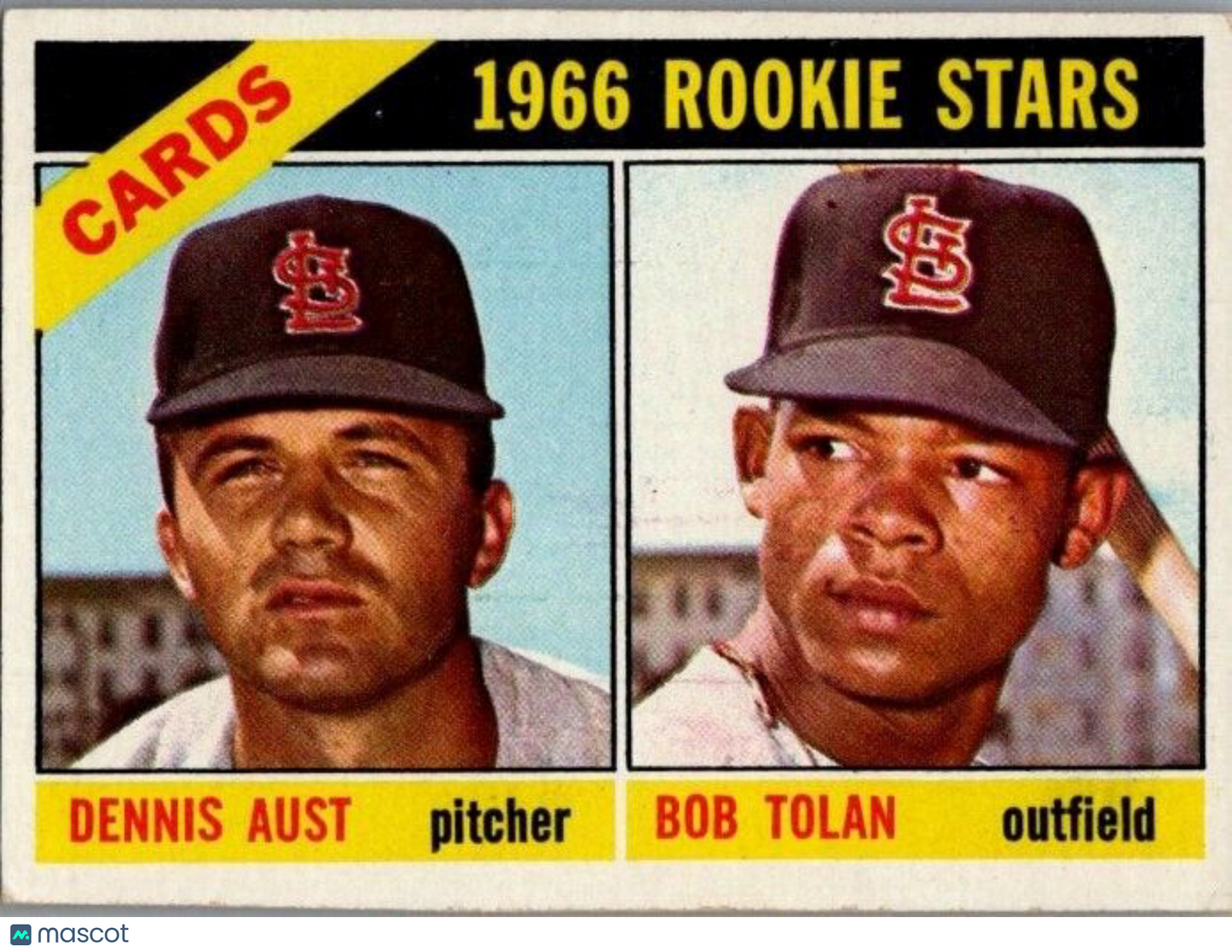 1966 Topps Bobby Tolan Dennis Aust #179