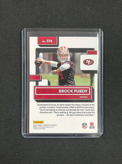 2022 Panini Donruss - Rated Rookie #374 Brock Purdy (RC)