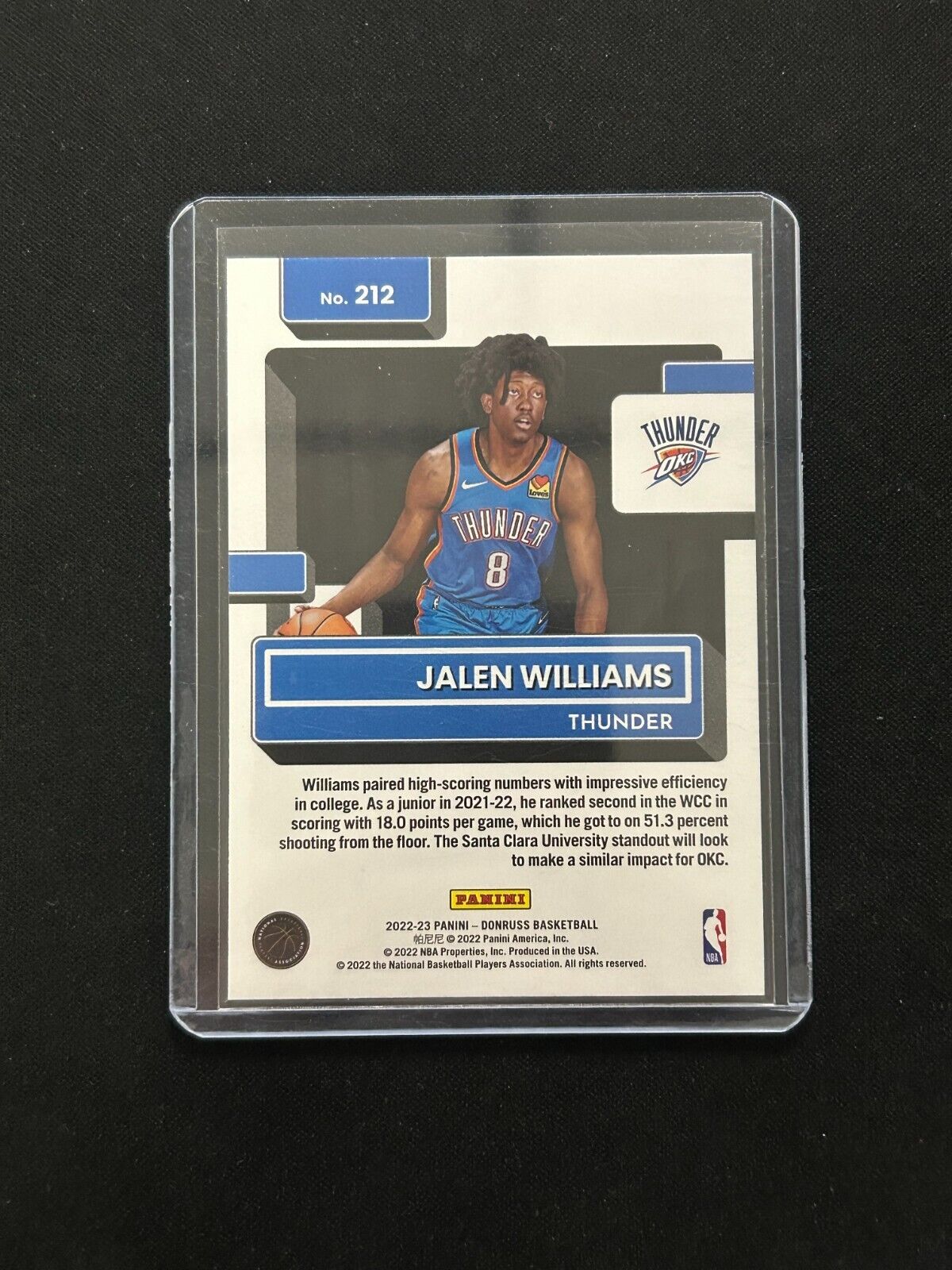 2022 Panini Donruss Rated Rookie Green Lazer Jalen Williams