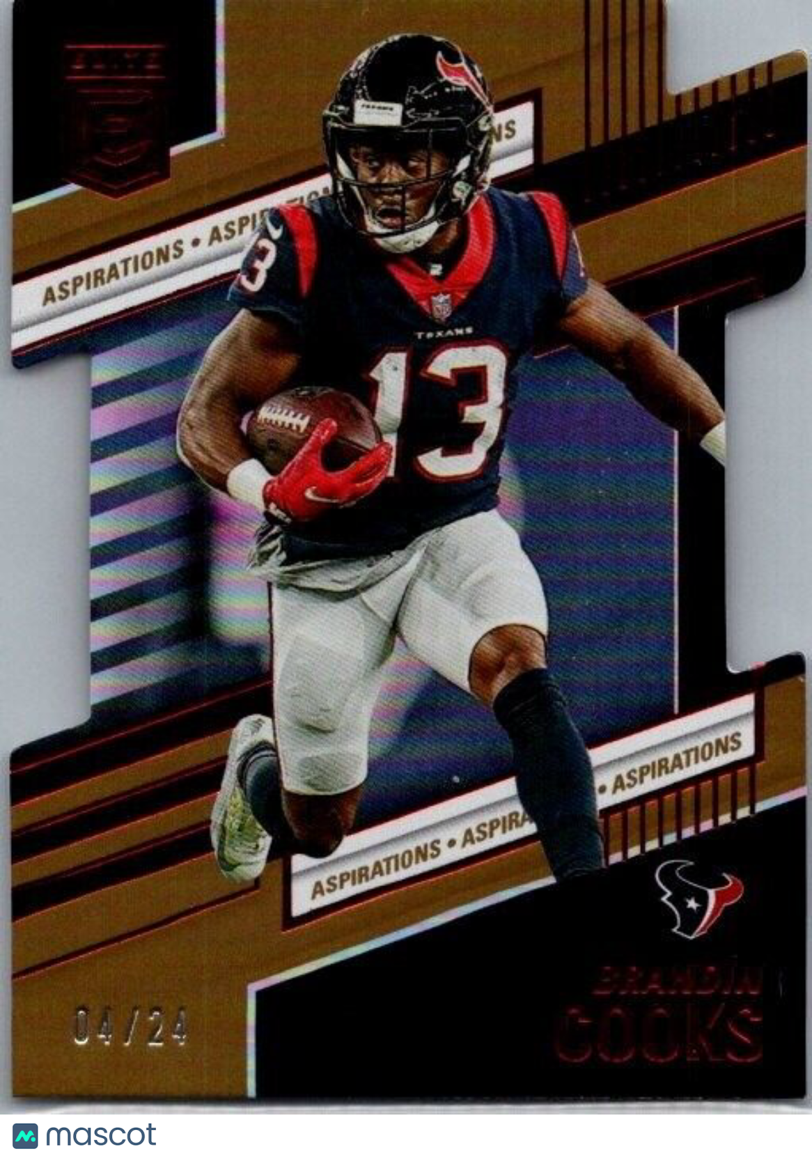 2022 Panini Donruss Elite - #76 Brandin Cooks Gold Die Cut /24