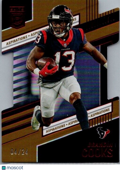 2022 Panini Donruss Elite - #76 Brandin Cooks Gold Die Cut /24