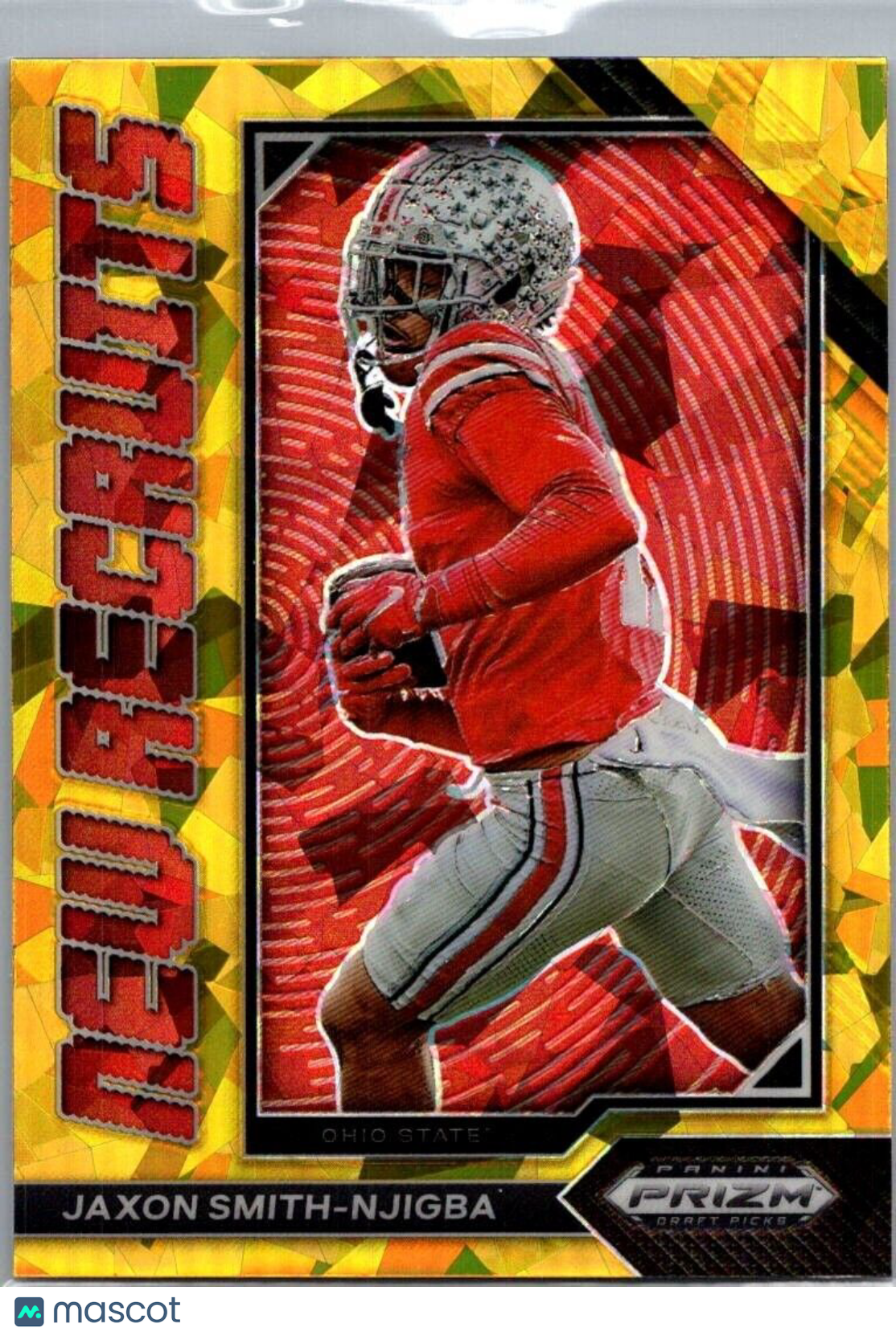 2023 Panini Prizm Draft Picks Gold Ice Jaxon Smith-Njigba New Recruits