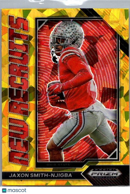 2023 Panini Prizm Draft Picks Gold Ice Jaxon Smith-Njigba New Recruits