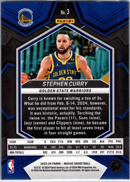 2023-24 Panini Stephen Curry ##3