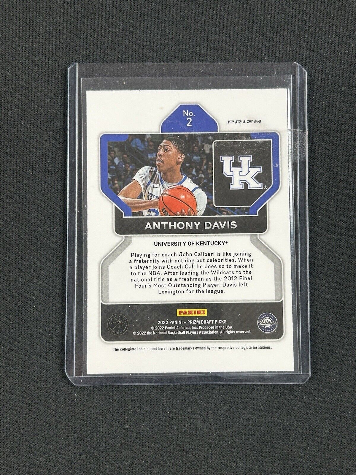 2022 Panini Prizm Draft Picks Purple Anthony Davis