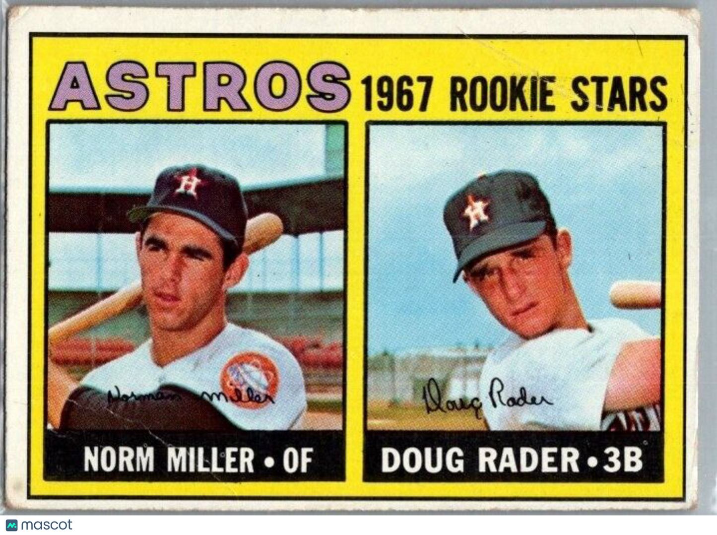 1967 Topps Doug Rader Norm Miller #412