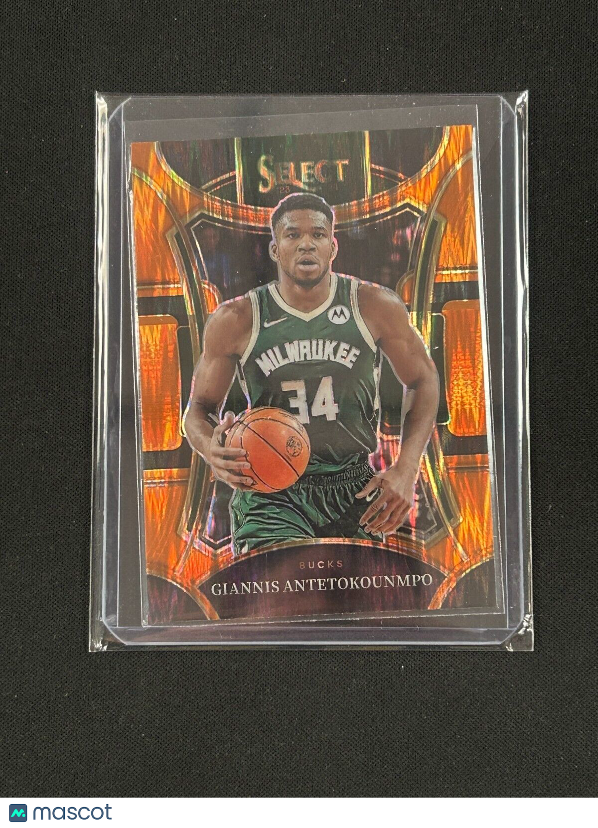 2023-24 Panini Select Orange Shimmer  Mezzanine Level #341 Giannis Antetokounmpo