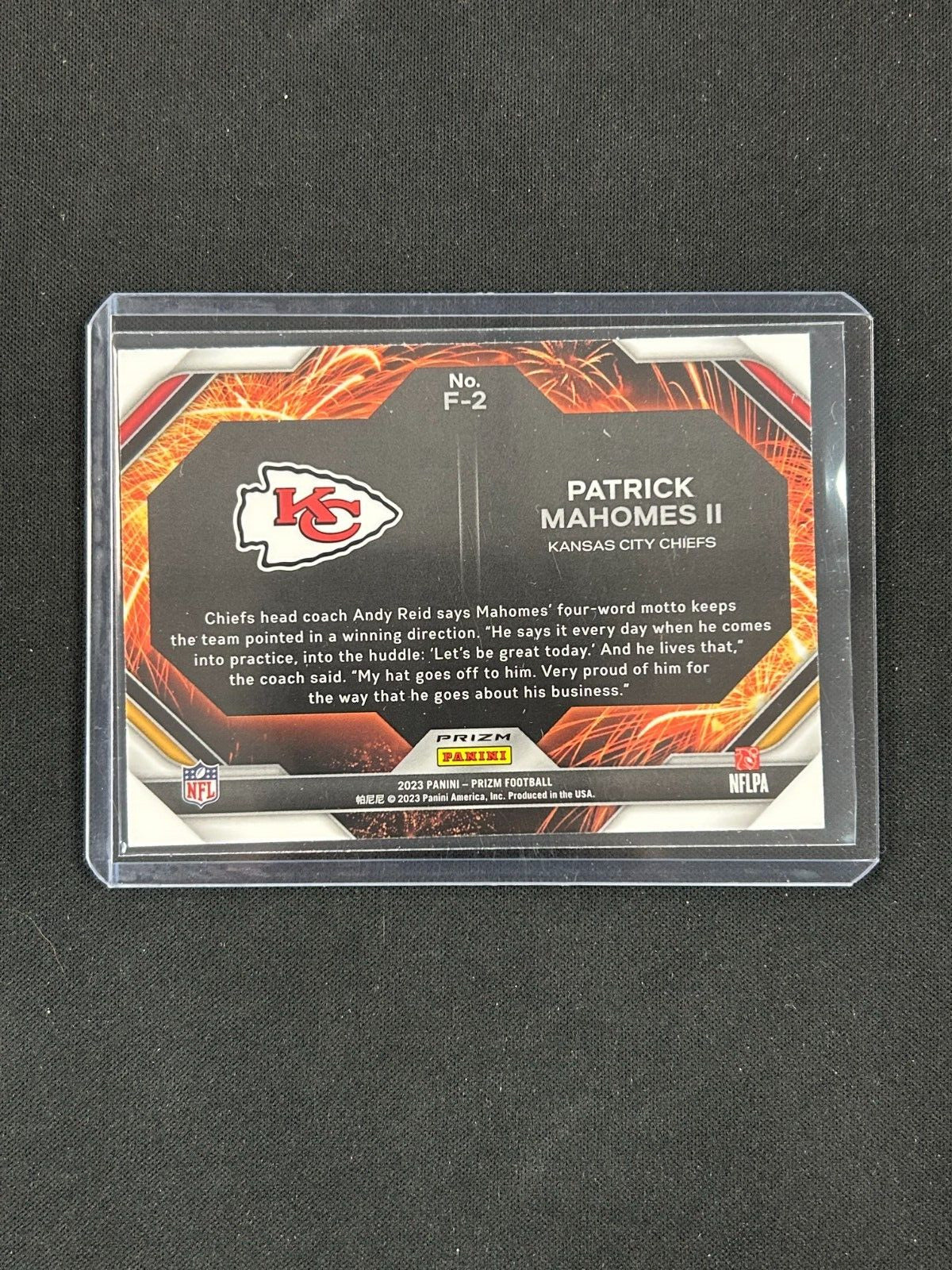 2023 Panini Prizm - Fireworks #F-2 Patrick Mahomes II