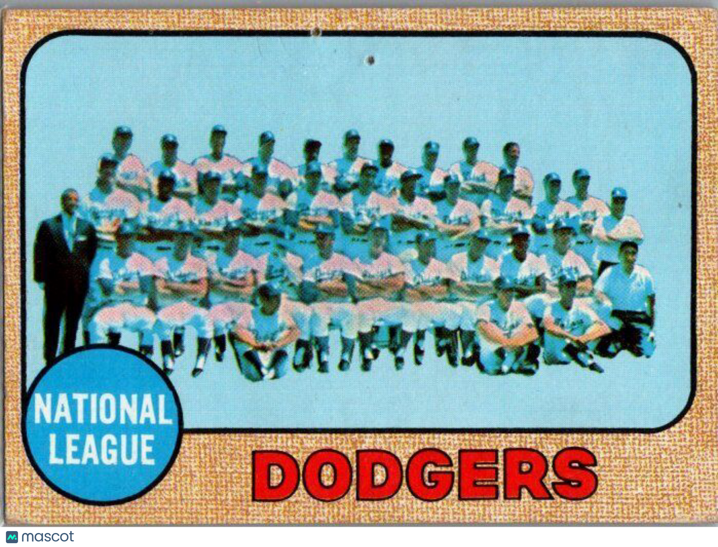 1968 Topps #168 Los Angeles Dodgers EX-NM