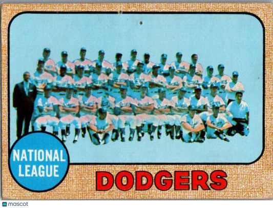 1968 Topps #168 Los Angeles Dodgers EX-NM