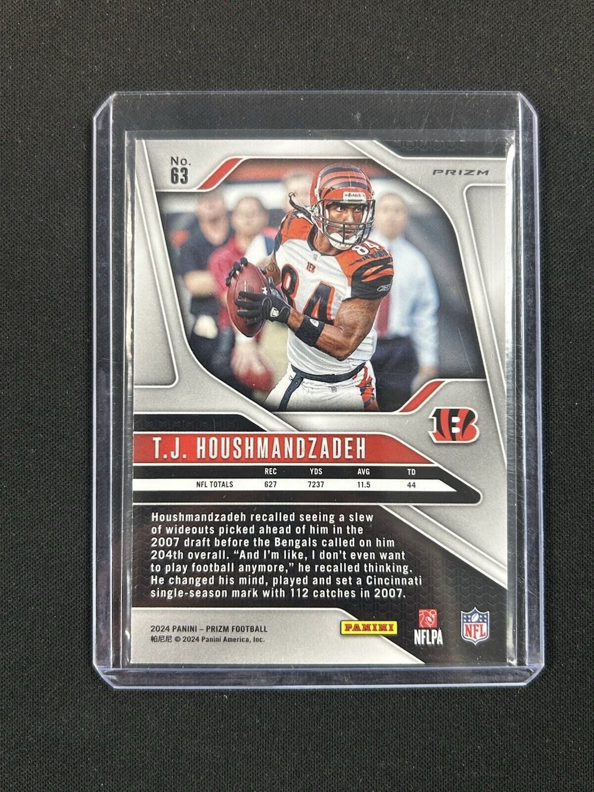 2024 Panini Prizm Red White and Blue #63 TJ Houshmandzadeh