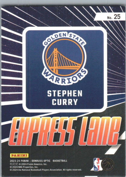 2023-24 Panini Donruss Optic - Express Lane #25 Stephen Curry