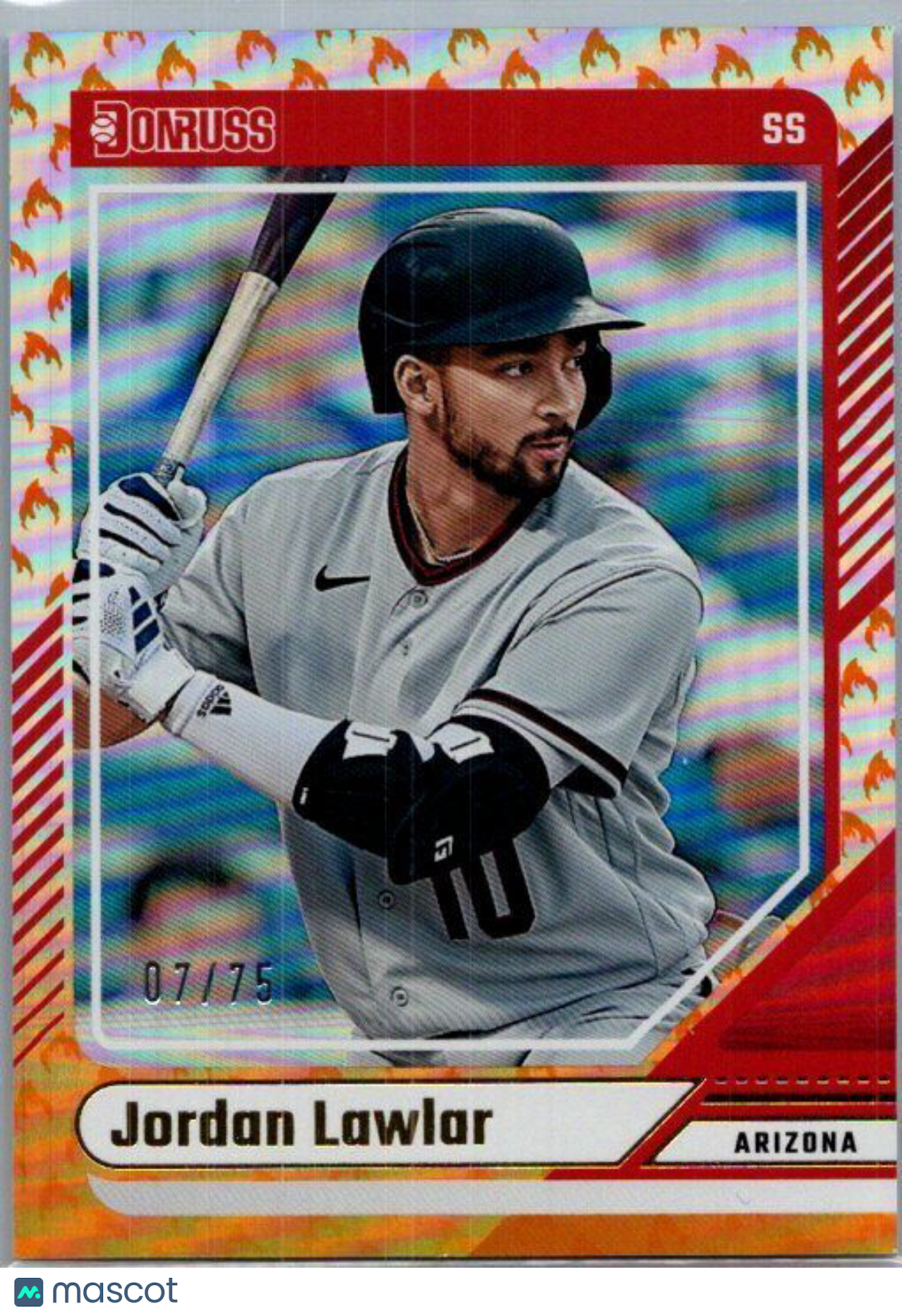 2024 Donruss #94 Jordan Lawlar Fire Emoji /75