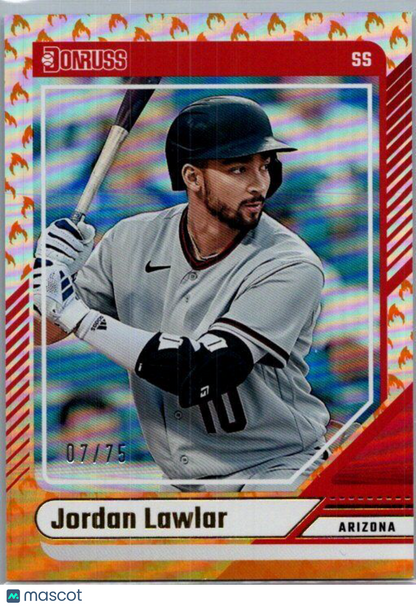 2024 Donruss #94 Jordan Lawlar Fire Emoji /75