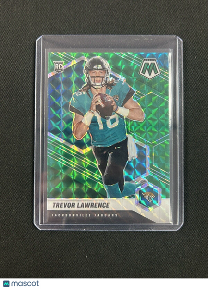 2021 Panini Mosaic - Rookies Mosaic Green Prizm #301 Trevor Lawrence (RC)