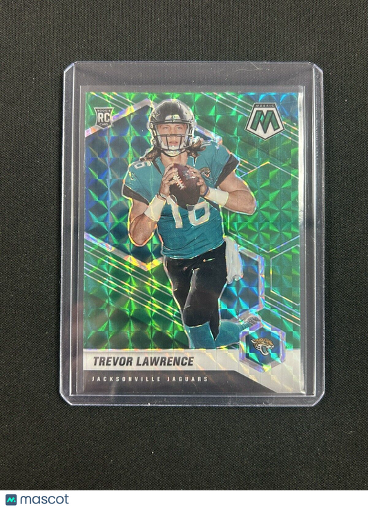 2021 Panini Mosaic - Rookies Mosaic Green Prizm #301 Trevor Lawrence (RC)