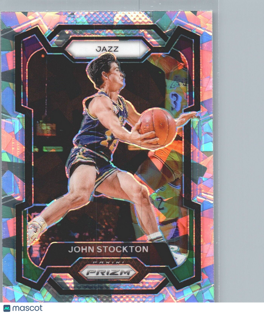 2023-24 Panini Prizm - Ice Prizm #198 John Stockton