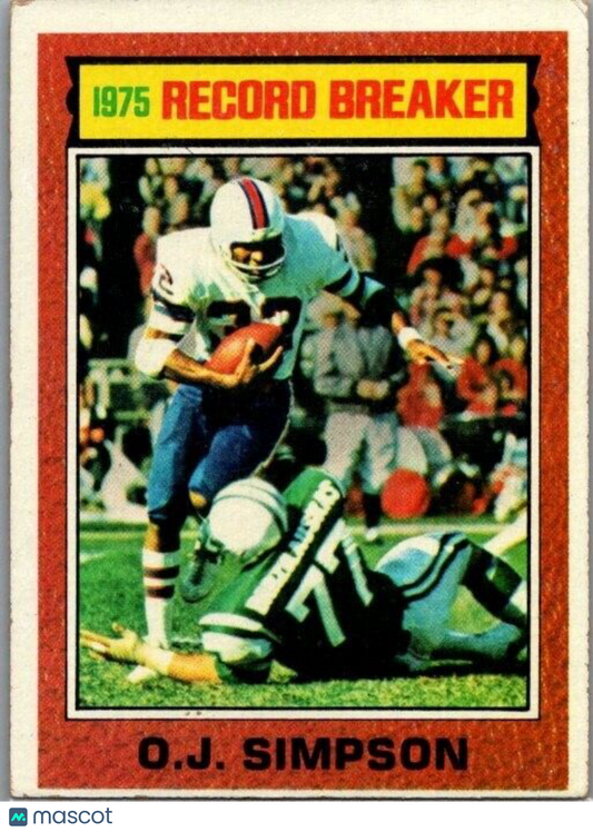 1976 Topps - #6 O.J. Simpson Record Breaker