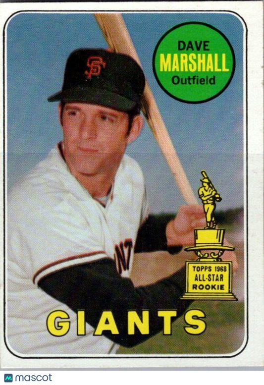 1969 Topps #464a Dave Marshall last name in yellow