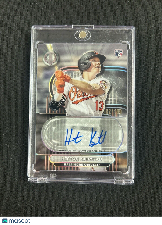 2024 Topps Tribute Heston Kjerstad Rookie Auto /199 Baltimore Orioles #TA-KJE RC