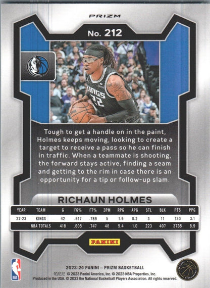 2023-24 Panini Prizm - Green #212 Richaun Holmes