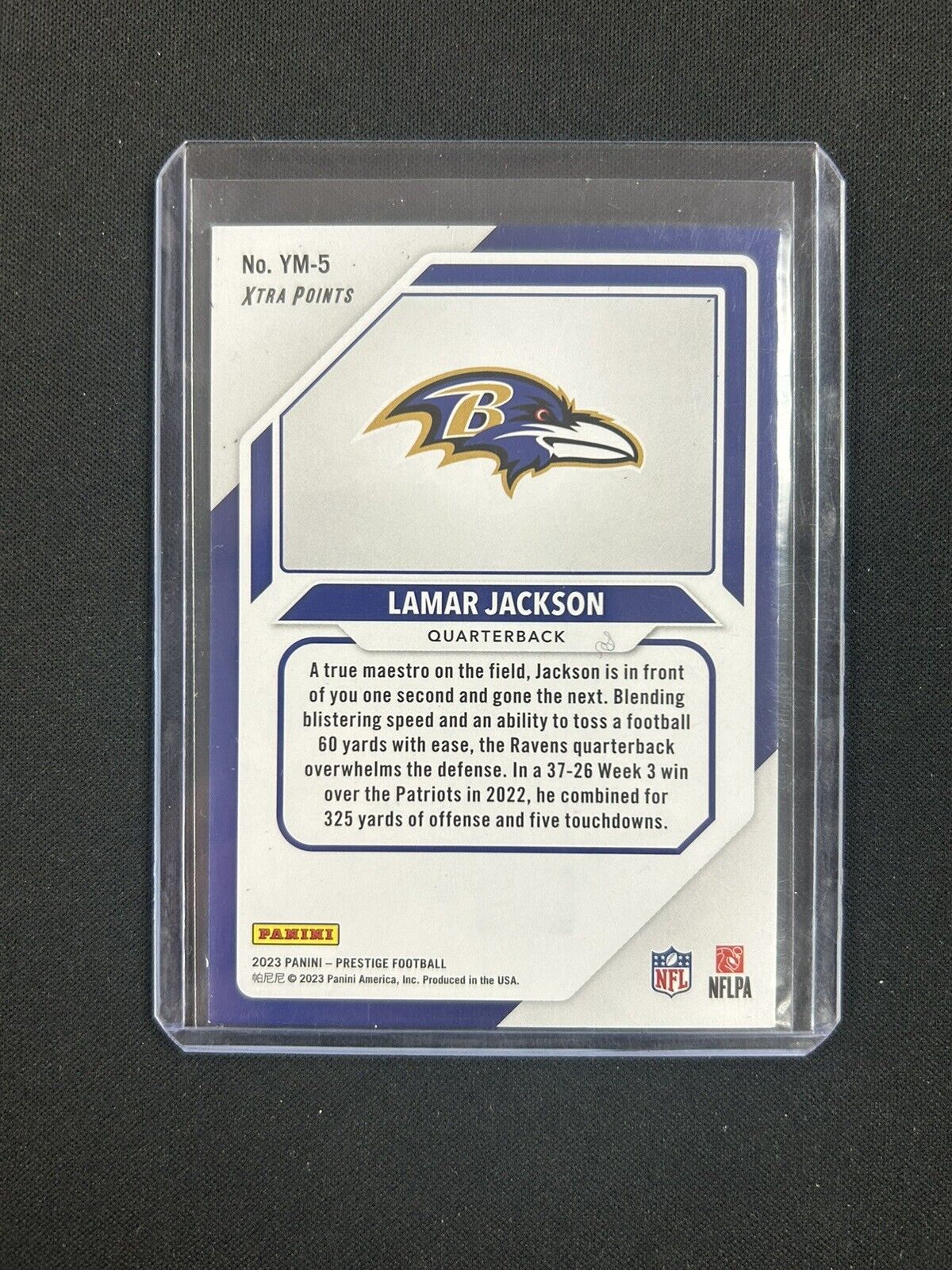 2023 Panini Prestige - Youth Movement Xtra Points Orange #YM-5 Lamar Jackson /50