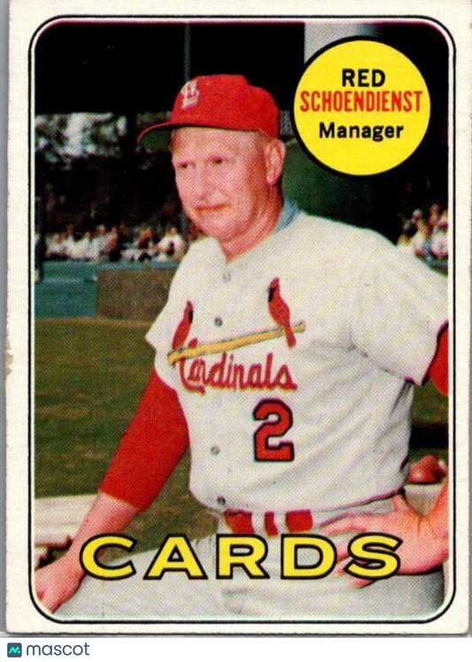 1969 Topps #462 Red Schoendienst