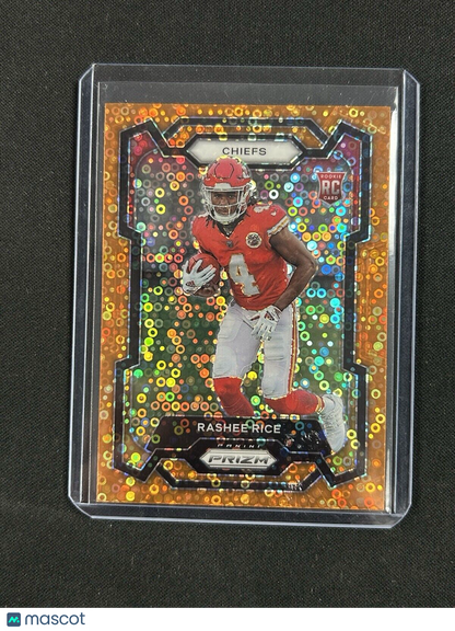 2023 Panini Prizm Orange Disco Prizm #350 Rashee Rice