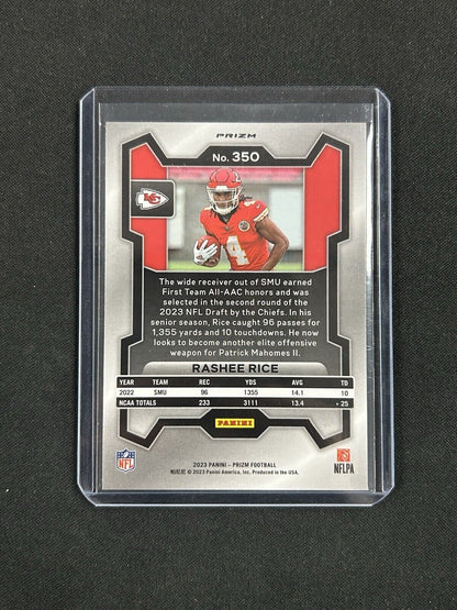 2023 Panini Prizm Orange Disco Prizm #350 Rashee Rice