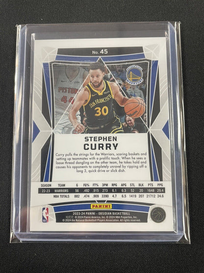 2023-24 Panini Obsidian Stephen Curry Electric Etch Pink Pulsar #45 Warriors SSP