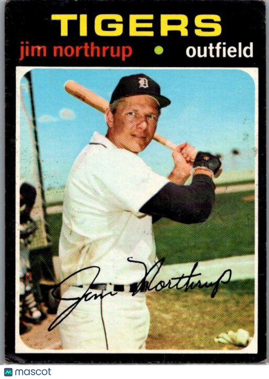 1971 Topps #265a Jim Northrup Dark black blob on right