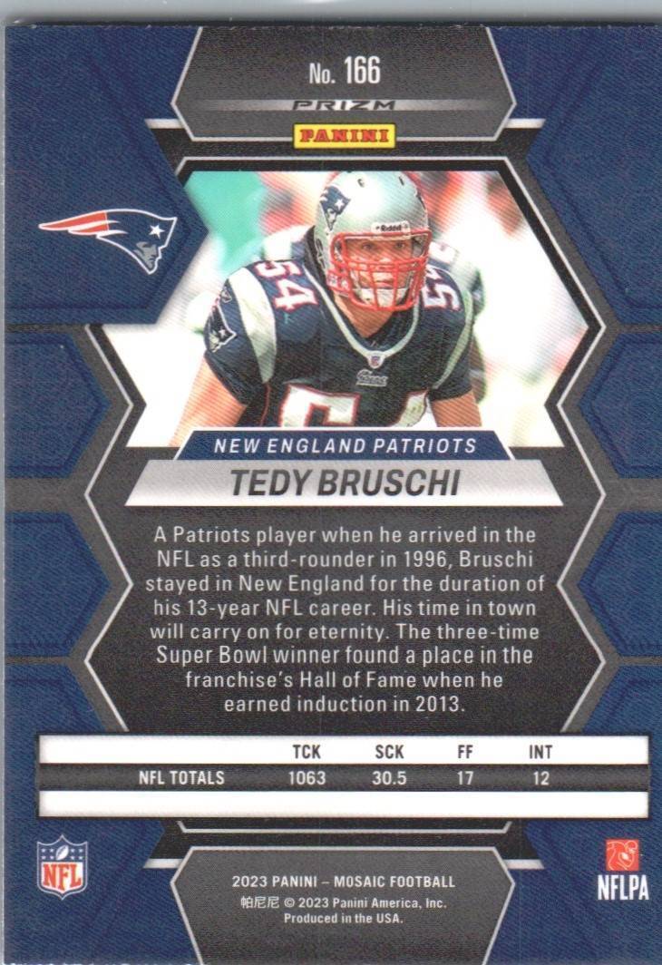 2023 Panini Mosaic #166 Tedy Bruschi Camo Pink Mosaic